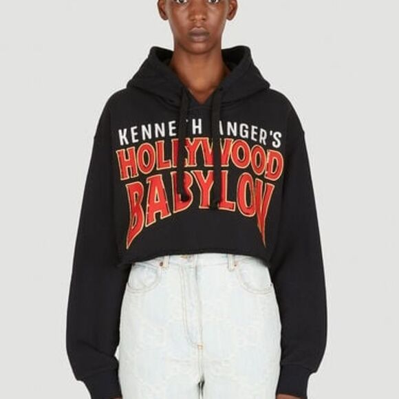 Gucci Black Oversized Graphic Hoodie - Picture 1 of 8